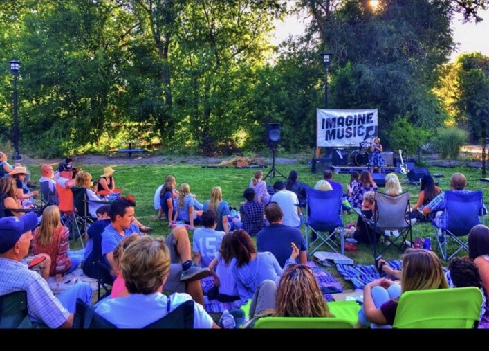 An Ogden summer audience gathers for Imagine Music students