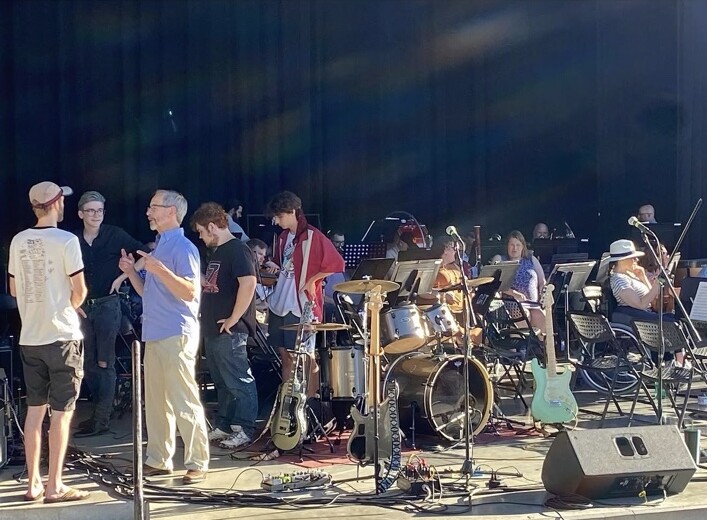 Soundcheck at the Ogden Amphitheater