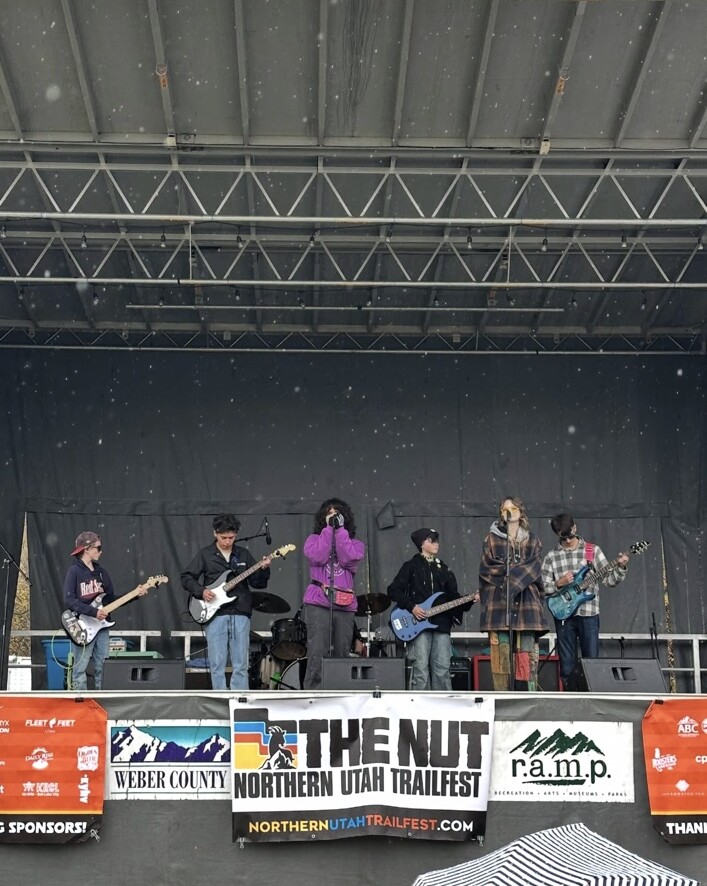 Rock Academy students performing at Northern Utah Trailfest